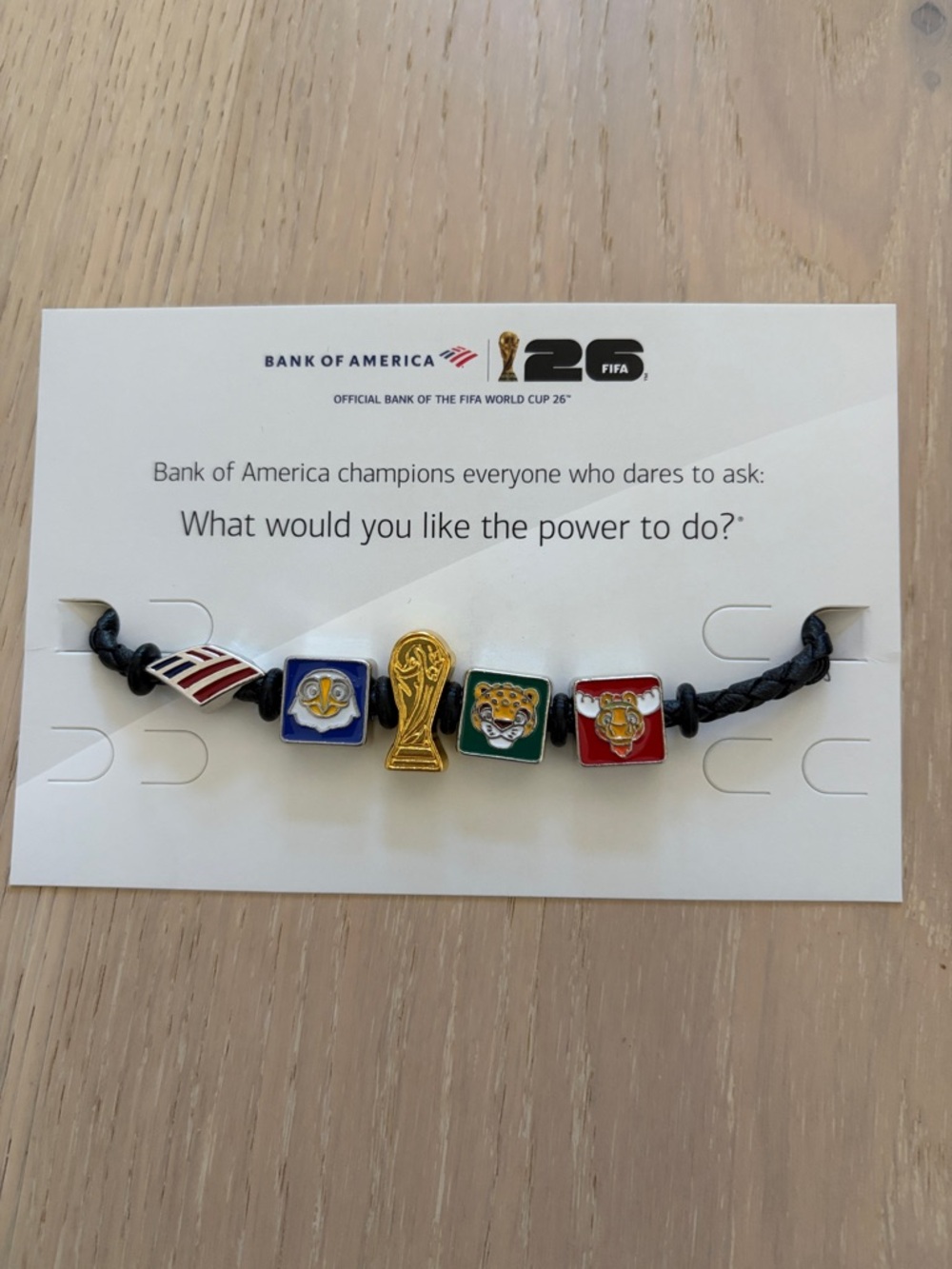 FIFA World Cup 26 Leather Charm Bracelet